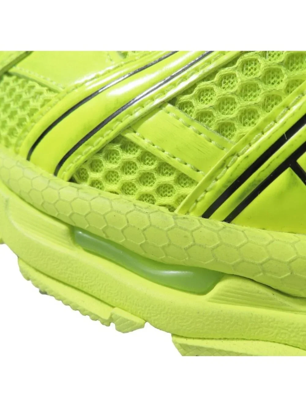 Balenciaga Runner Low Cut Sneakers Vintage Shoes Neon Yellow - Picture 12 of 14